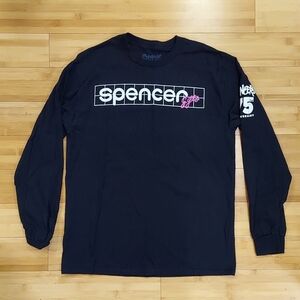 Spencer's Party Crew 75th Anniversary Long Sleeve Shirt Size Medium w Back Print